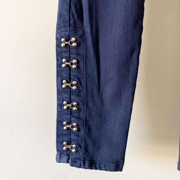 L’Agence Marlo Oxford Skinny‎ High Rise Silver Clasp Ankle Length Jeans 24 - Picture 6 of 7